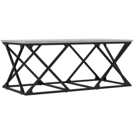 Table basse sonoma gris 100x49x40 bois d'ingénierie (1/5)