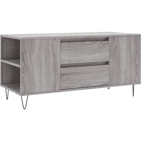 Table basse sonoma gris 102x44,5x50 bois d'ingénierie (1/5)