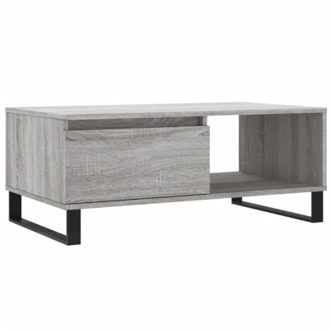 Table basse Sonoma gris 90x50x36,5 Bois d'ingénierie (1/5)