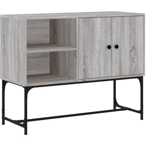 Buffet sonoma gris 100x40x79,5 bois d'ingénierie (1/5)