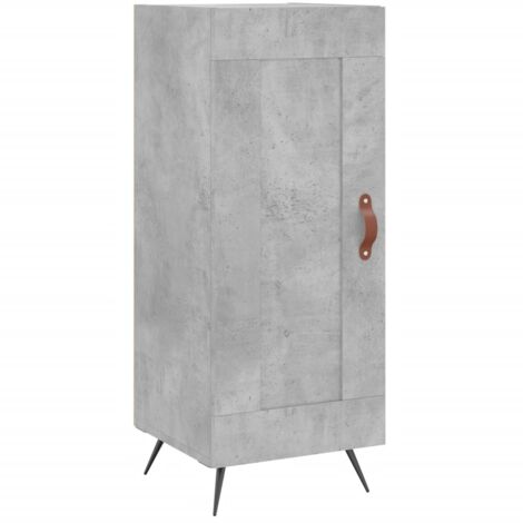 Buffet Gris béton 34,5x34x90 Bois d'ingénierie (1/5)