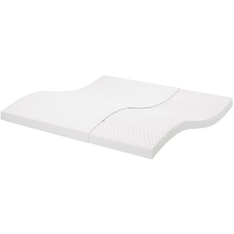 Matelas en mousse blanc 200x200 7 zones dureté 20 ILD (1/5)