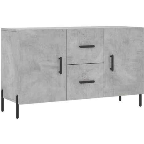 Buffet gris béton 100x36x60 bois d'ingénierie (1/5)