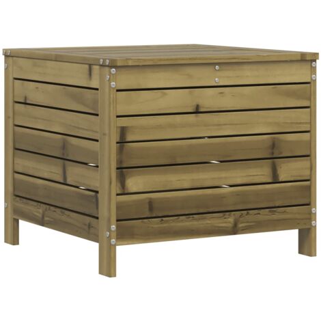 Repose-pied de jardin 62x63,5x53,5 bois de pin imprégné (1/5)
