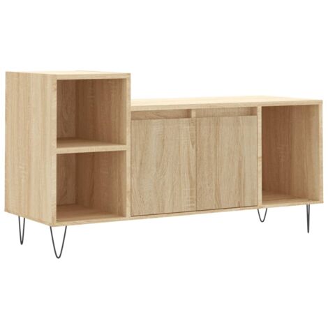 Meuble TV Chêne sonoma 100x35x55 Bois d'ingénierie (1/5)