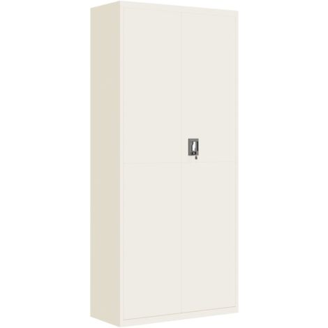 Classeur blanc 90x40x200 acier (1/5)