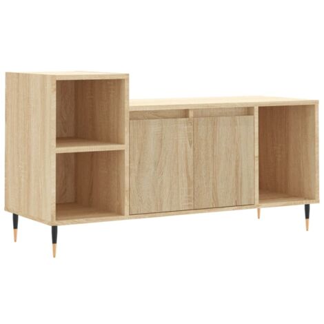 Meuble TV Chêne sonoma 100x35x55 Bois d'ingénierie (1/5)