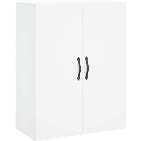 Armoire murale blanc 69,5x34x90 bois d'ingénierie (1/5)