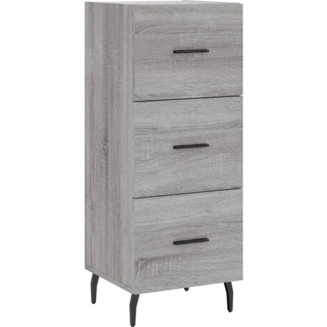 Buffet Sonoma gris 34,5x34x90 Bois d'ingénierie (1/5)