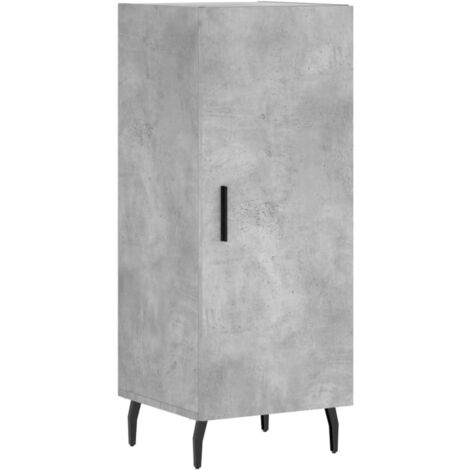 Buffet Gris béton 34,5x34x90 Bois d'ingénierie (1/5)