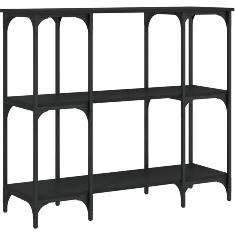 Table console noir 102x35x90 bois d'ingénierie (1/5)
