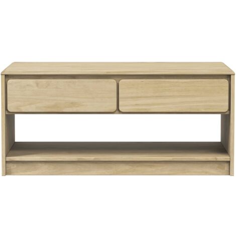 Table basse SAUDA chêne 99x55x45 bois de pin massif (1/5)