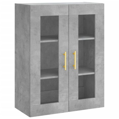 Armoire murale gris béton 69,5x34x90 (1/5)