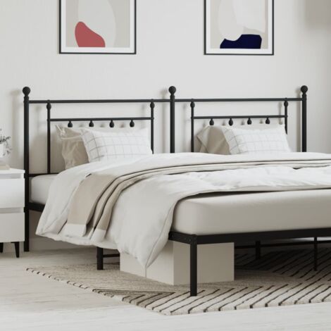 Tête de lit métal noir 193cm (1/5)