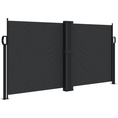 Auvent latéral rétractable noir 120x1200 (1/5)