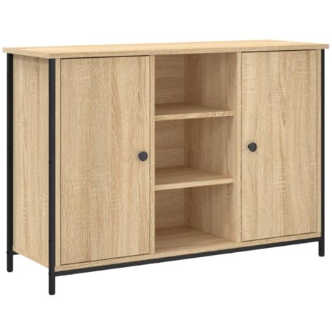 Buffet chêne sonoma 100x35x70 bois d'ingénierie (1/5)