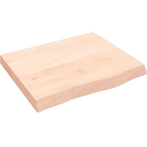 Dessus de table 60x50x(2-6) cm bois de chêne massif non traité (1/5)