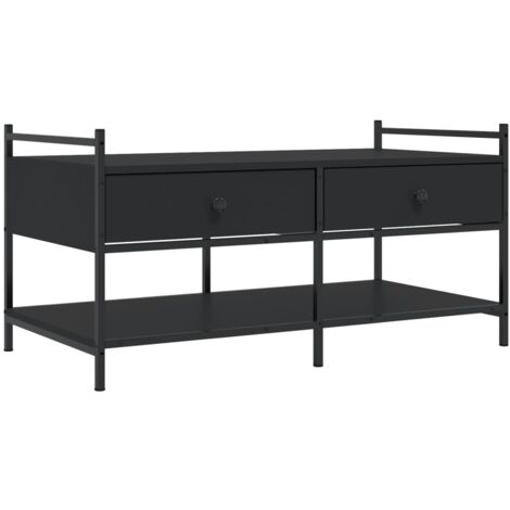 Table basse noir 99x50x50 bois d'ingénierie (1/5)
