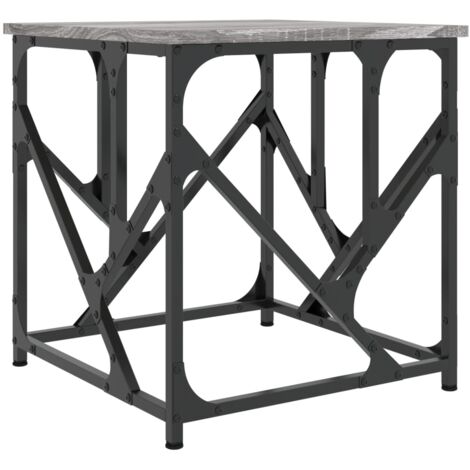 Table basse sonoma gris 45x45x47,5 bois d'ingénierie (1/5)