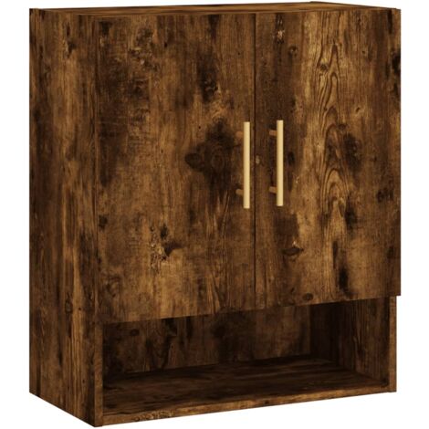 Armoire murale chêne fumé 60x31x70 bois d'ingénierie (1/5)