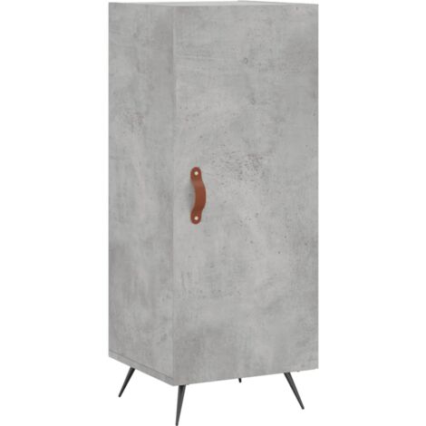 Buffet Gris béton 34,5x34x90 Bois d'ingénierie (1/5)