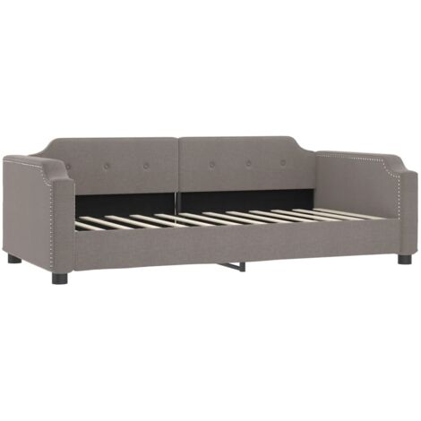 Lit de repos taupe 80x200 tissu (1/5)