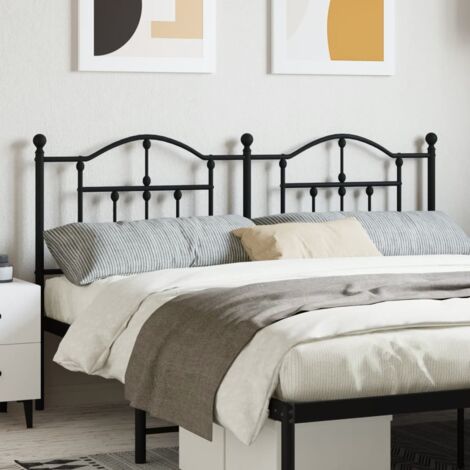 Tête de lit métal noir 180cm (1/5)