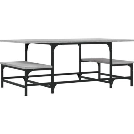 Table basse sonoma gris 100x50,5x40 bois d'ingénierie (1/5)