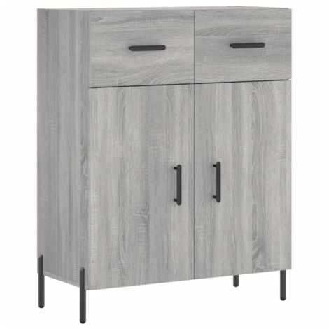 Buffet sonoma gris 69,5x34x90 bois d'ingénierie (1/5)