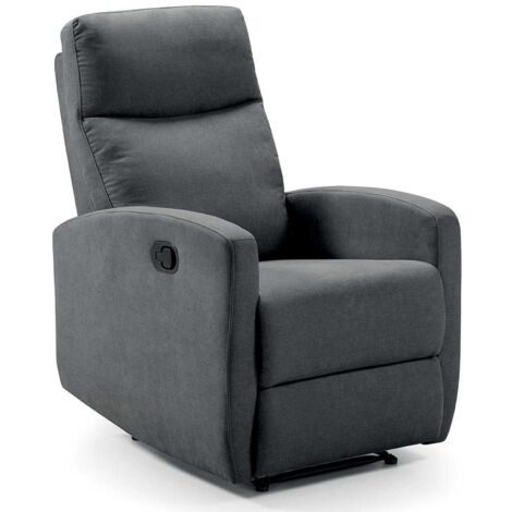 Fauteuil de relaxation électrique tissu Kaleria-Gris foncé (1/5)