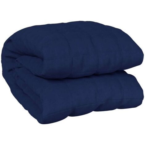 Couverture lestée Bleu 200x200 13 kg Tissu (1/5)