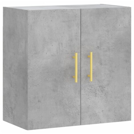 Armoire murale gris béton 60x31x60 bois d'ingénierie (1/5)