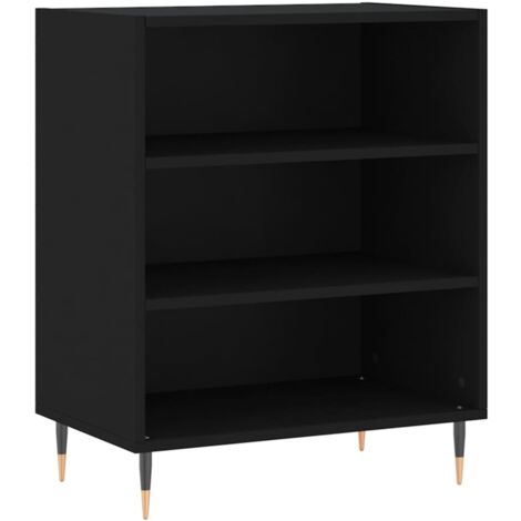 Buffet noir 57x35x70 bois d’ingénierie (1/5)