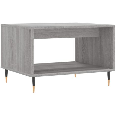 Table basse sonoma gris 60x50x40 bois d'ingénierie (1/5)
