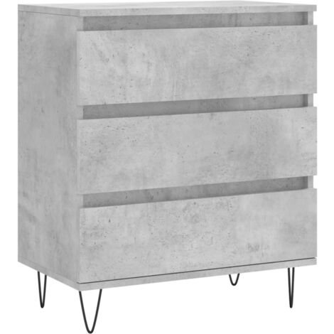 Buffet Gris béton 60x35x70 Bois d'ingénierie (1/5)
