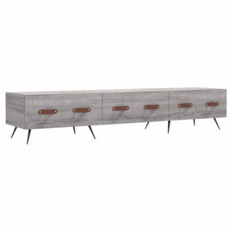 Meuble TV sonoma gris 150x36x30 bois d'ingénierie (1/5)