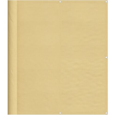 Écran de balcon sable 120x400 100% polyester oxford (1/5)