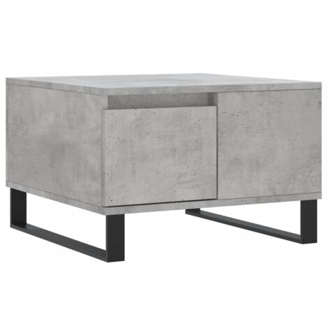 Table basse gris béton 55x55x36,5 bois d'ingénierie (1/5)