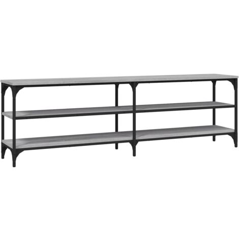 Meuble TV sonoma gris 160x30x50 bois d'ingénierie (1/5)
