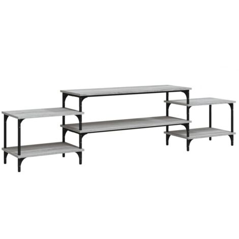 Meuble TV sonoma gris 197x35x52 Bois d'ingénierie (1/5)