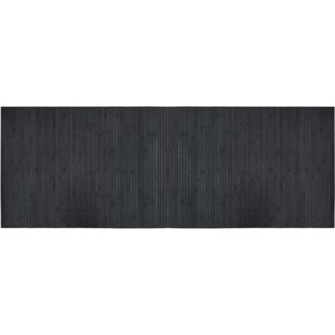 Tapis rectangulaire gris 70x200 bambou (1/5)