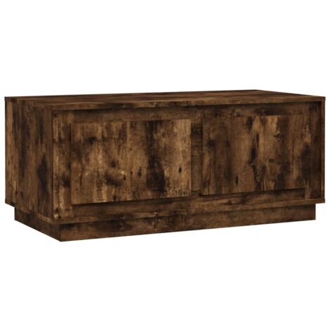 Table basse chêne fumé 102x50x44 bois d'ingénierie (1/5)