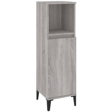 Armoire salle de bain sonoma gris 30x30x100 (1/5)