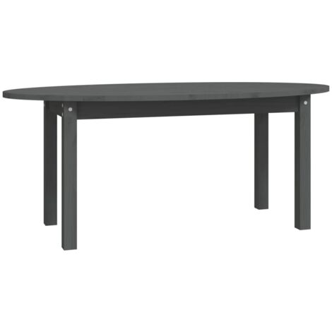 Table basse Gris 110x55x45 Bois massif de pin (1/5)