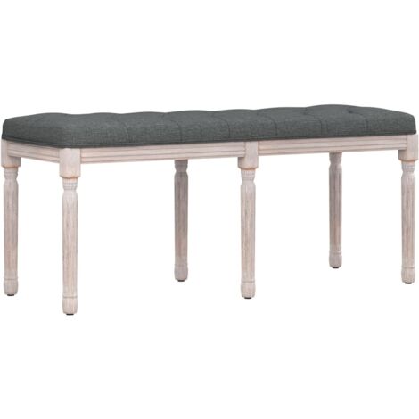Banc Gris foncé 110x40x49 Tissu (1/5)