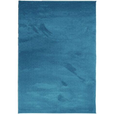 Tapis OVIEDO à poils courts turquoise 160x230 (1/5)