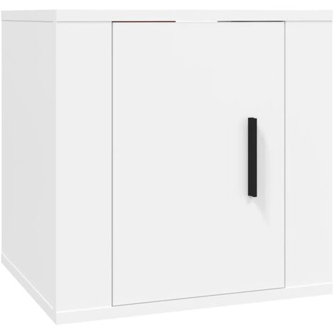 Meuble TV mural Blanc 40x34,5x40 (1/5)
