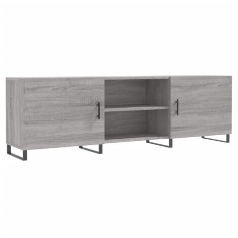 Meuble TV sonoma gris 150x30x50 bois d'ingénierie (1/5)