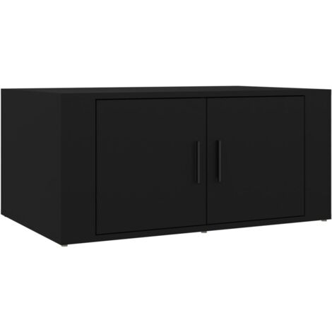 Table basse Noir 80x50x36 Bois d'ingénierie (1/5)