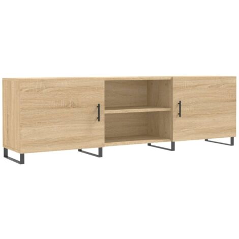 Meuble TV chêne sonoma 150x30x50 bois d'ingénierie (1/5)